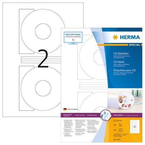 Herma 4471 etiketten ø - 4471, a4