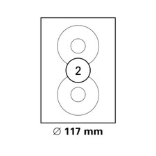 100 Blatt Drucker CD-Etiketten