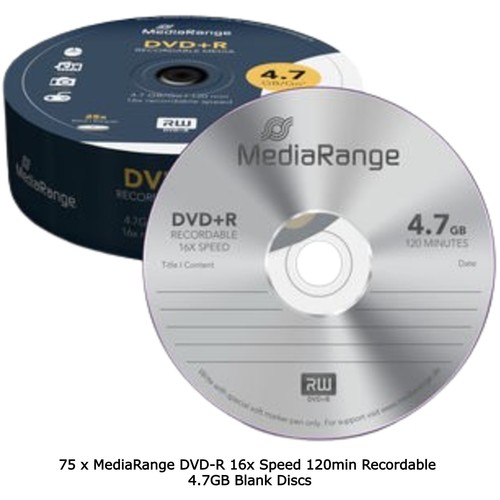 Mediarange dvd r 16x - mediarange, dvd+r